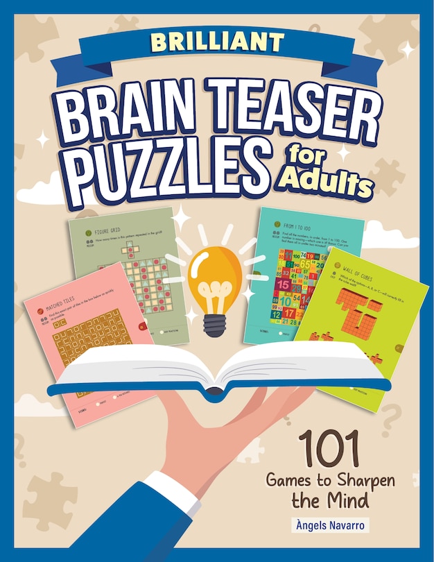 Front cover_Brilliant Brain Teaser Puzzles for Adults