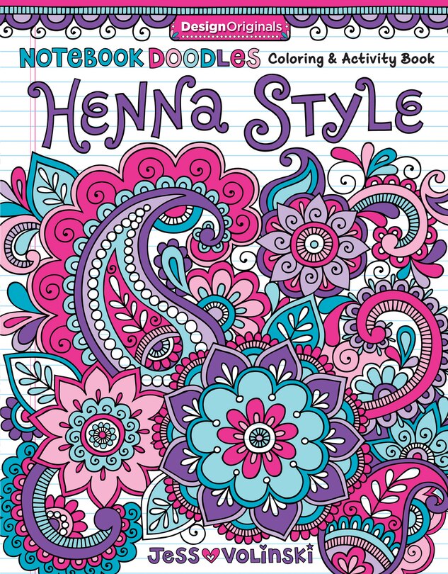 Front cover_Notebook Doodles Henna Style