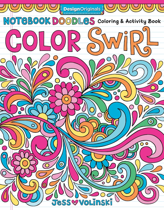 Front cover_Notebook Doodles Color Swirl
