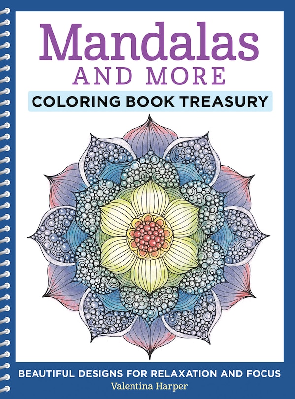 Front cover_Mandalas and More Coloring Book Treasury