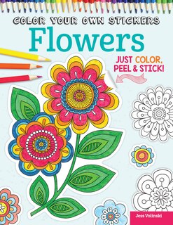 Couverture_Color Your Own Stickers Flowers