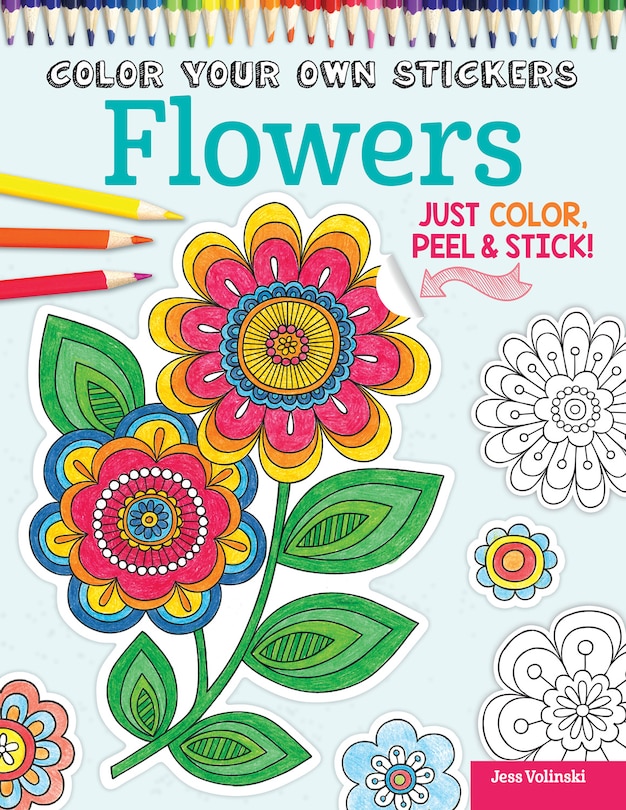 Couverture_Color Your Own Stickers Flowers
