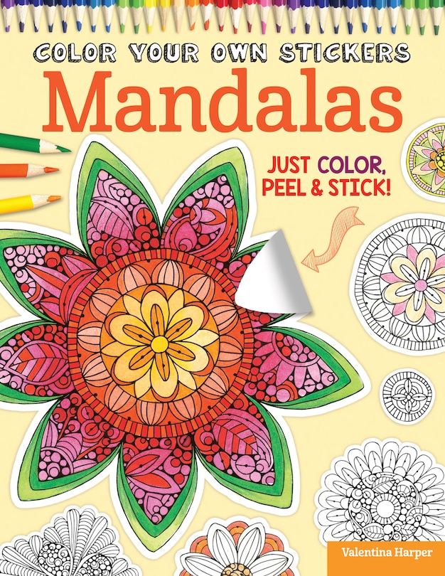 Front cover_Color Your Own Stickers Mandalas