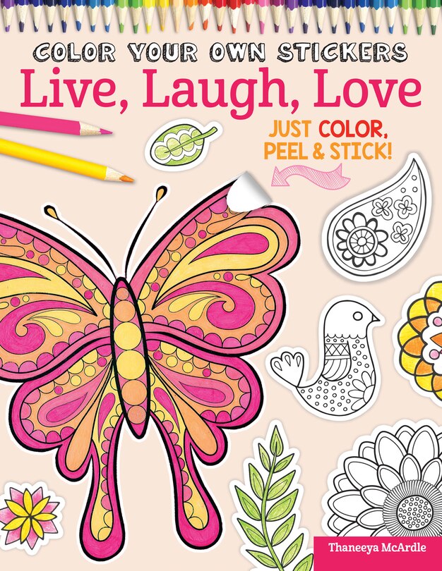 Front cover_Color Your Own Stickers Live, Laugh, Love