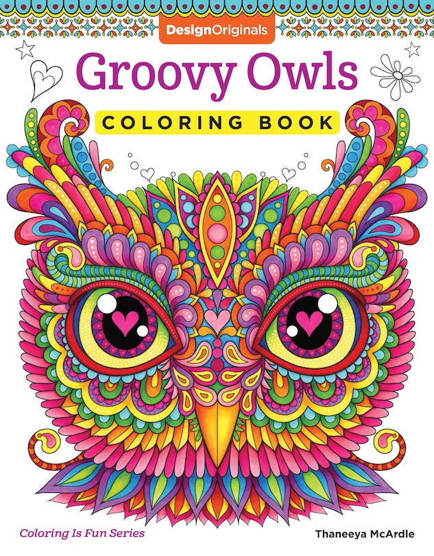 Couverture_Groovy Owls Coloring Book