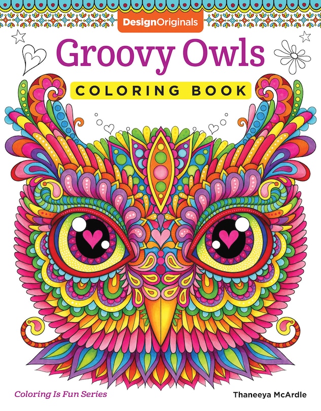 Groovy Owls Coloring Book