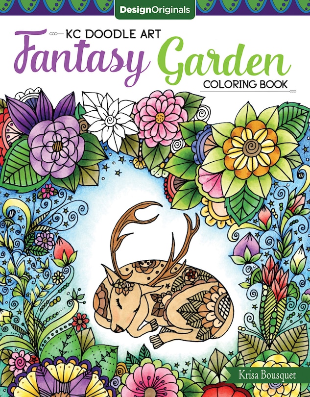 Front cover_Kc Doodle Art Fantasy Garden Coloring Book