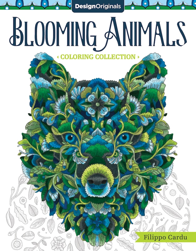 Front cover_Blooming Animals (filippo Cardu Coloring Collection)