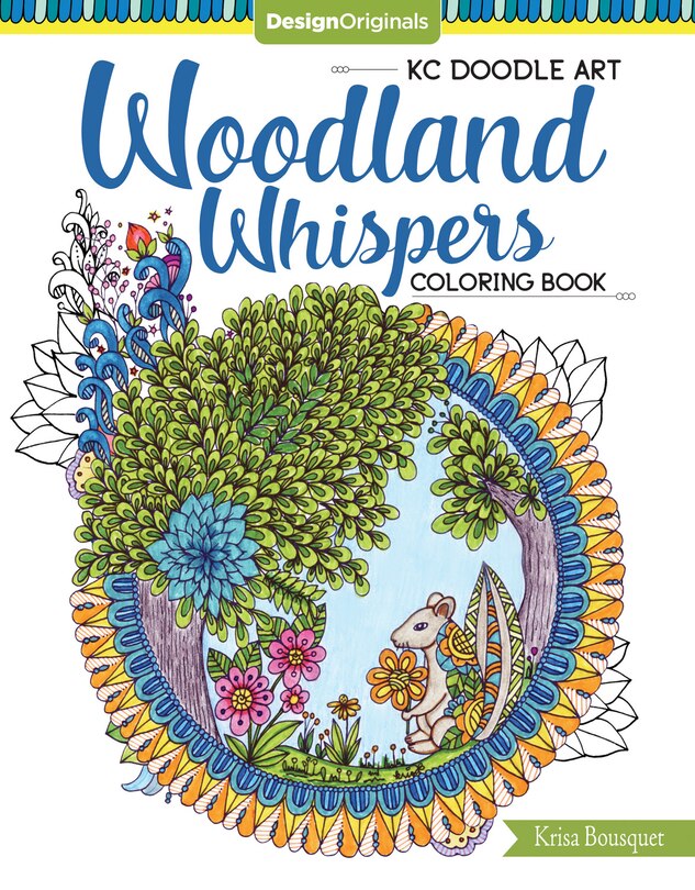 Front cover_Kc Doodle Art Woodland Whispers Coloring Book