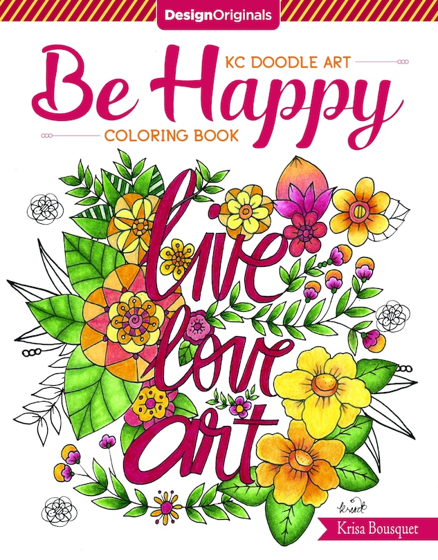Front cover_Kc Doodle Art Be Happy Coloring Book