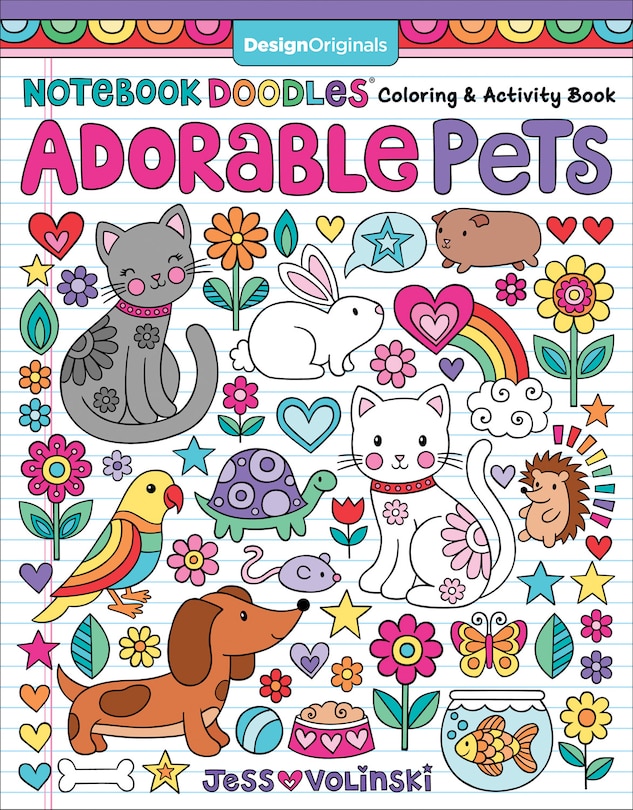 Front cover_Notebook Doodles Adorable Pets