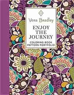Vera Bradley Enjoy The Journey Coloring Book Pattern Portfolio by Vera Bradley