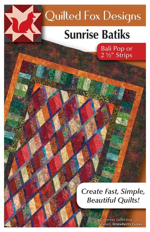 Couverture_Sunrise Batiks Quilt Pattern