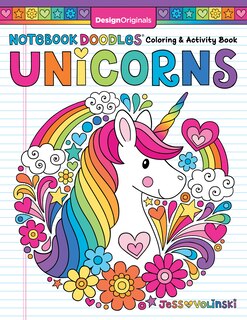 Couverture_Notebook Doodles Unicorns
