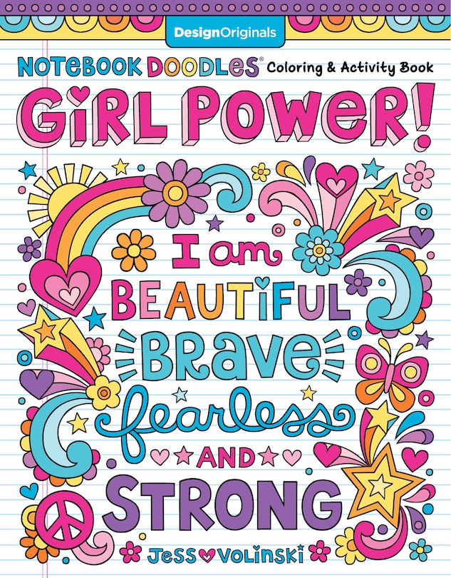 Front cover_Notebook Doodles Girl Power!