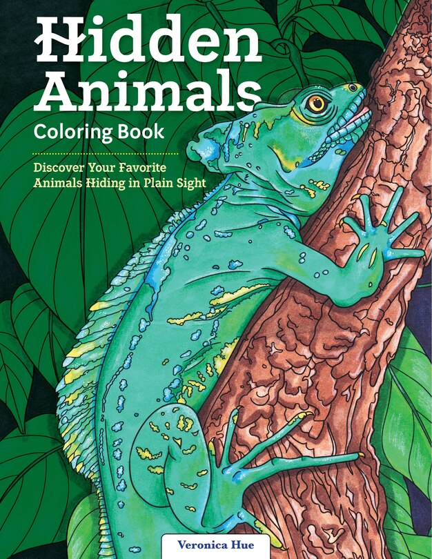 Front cover_Hidden Animals Coloring Book