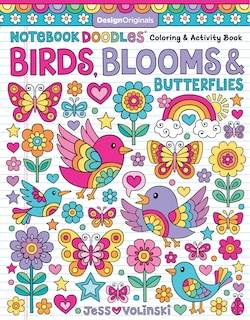 Front cover_Notebook Doodles Birds, Blooms & Butterflies