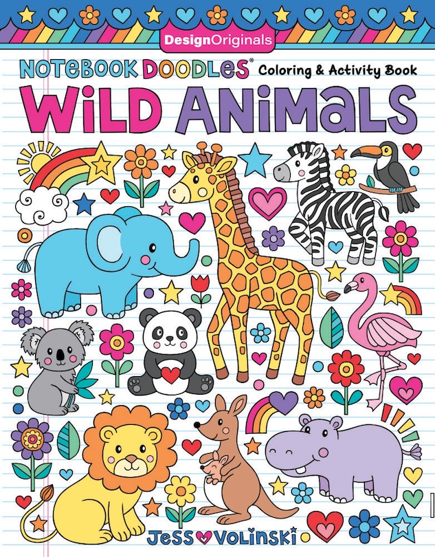 Front cover_Notebook Doodles Wild Animals