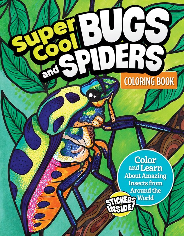 Front cover_Super Cool Bugs and Spiders Coloring Book