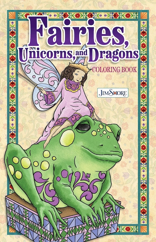 Couverture_Jim Shore Fairies, Gnomes & Dragons Coloring Book