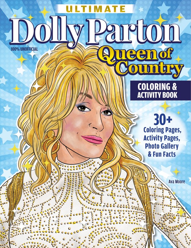 Couverture_Ultimate Dolly Parton Queen of Country Coloring Book