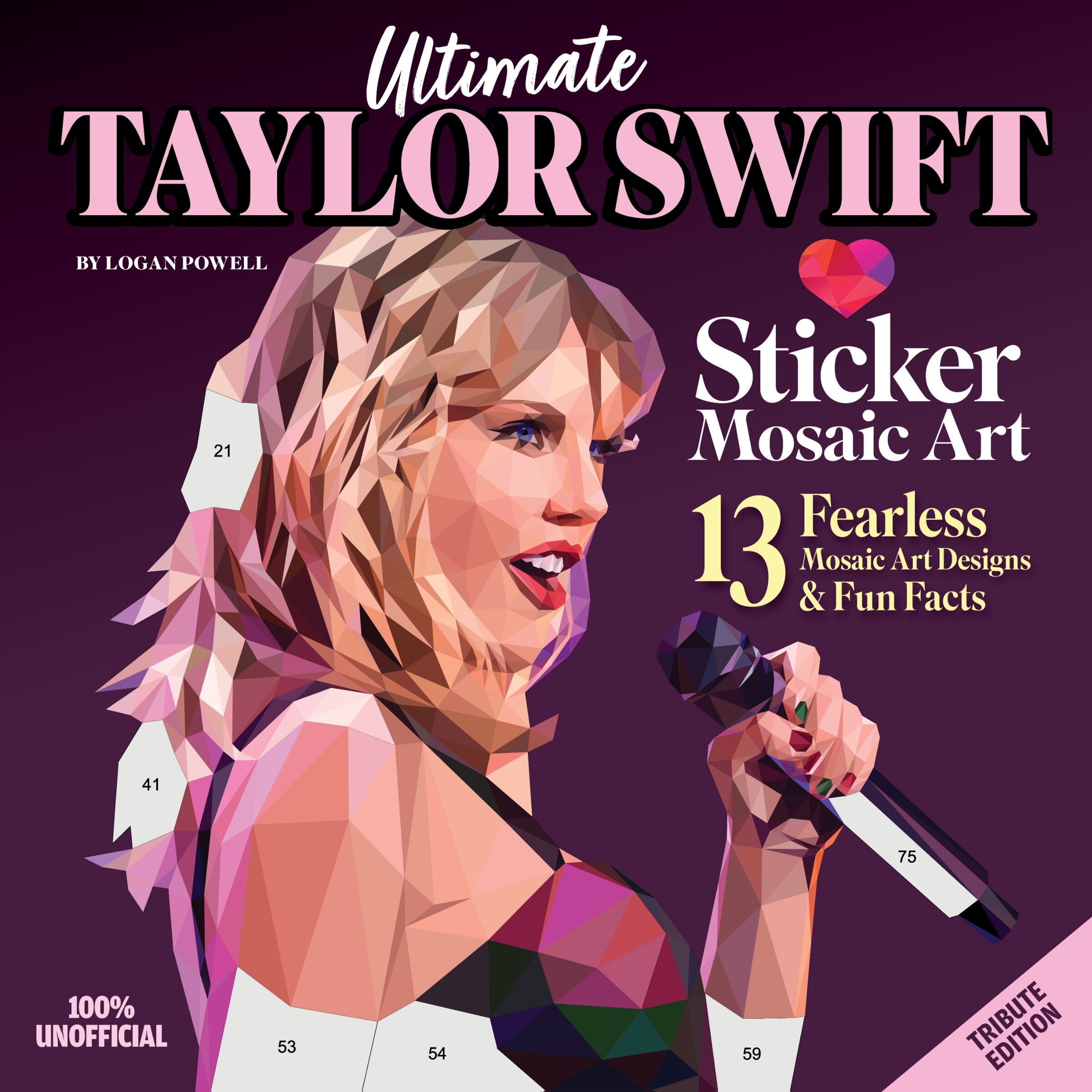 Ultimate Taylor Swift Sticker Mosaic Art: 13 Fearless Mosaic