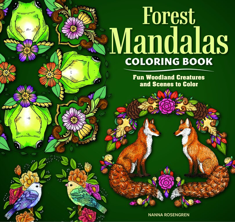 Front cover_Forest Mandalas Coloring Book