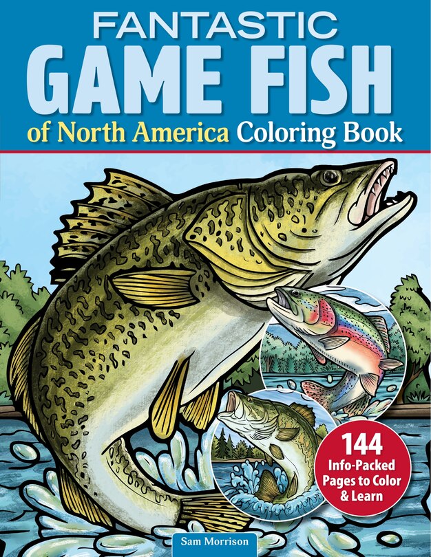 Front cover_Fantastic Game Fish of North America Coloring Book