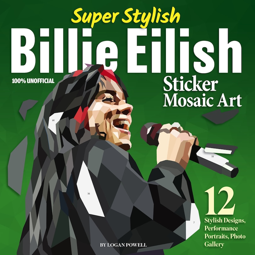 Front cover_Super Stylish Billie Eilish Sticker Mosaic Art