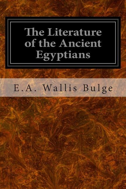Couverture_The Literature of the Ancient Egyptians