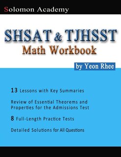 Front cover_Solomon Academy's SHSAT & TJHSST Math Workbook