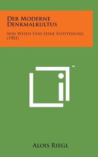 Front cover_Der Moderne Denkmalkultus