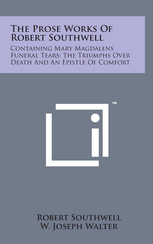 Couverture_The Prose Works of Robert Southwell