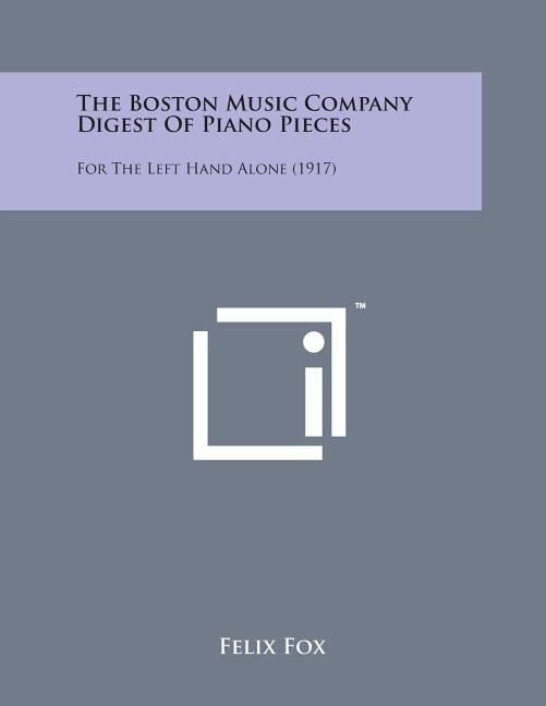Couverture_The Boston Music Company Digest of Piano Pieces