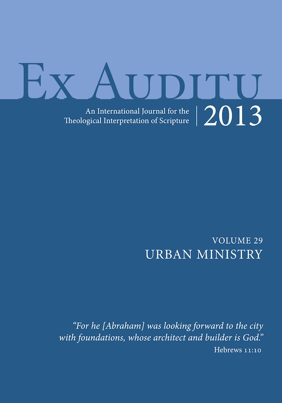 Front cover_Ex Auditu - Volume 29