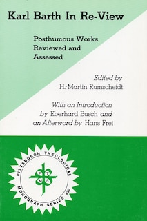 Front cover_Karl Barth In Re-View