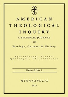 Front cover_American Theological Inquiry, Volume Eight, Issue One