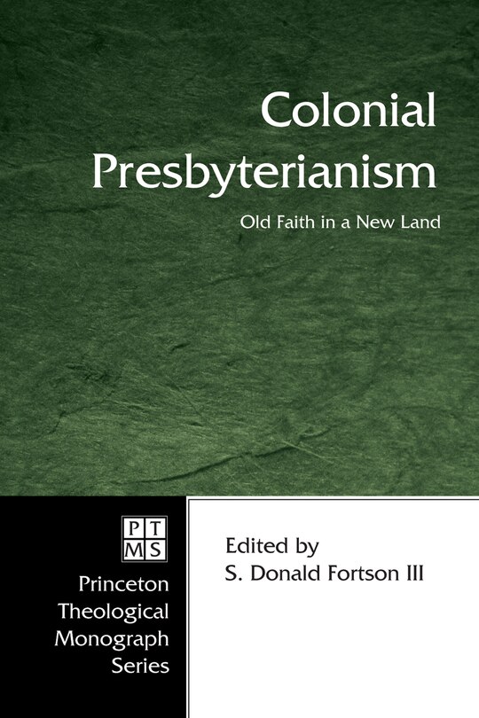 Front cover_Colonial Presbyterianism