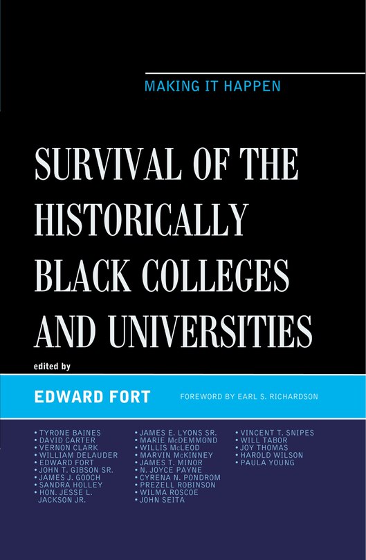 Front cover_Survival Of The Historically Black Colleges And Universities
