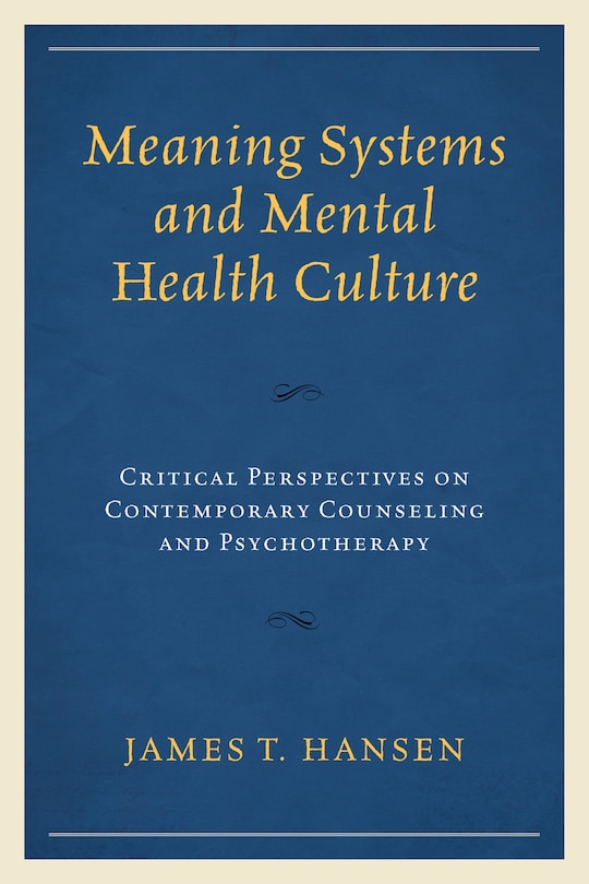 Front cover_Meaning Systems And Mental Health Culture