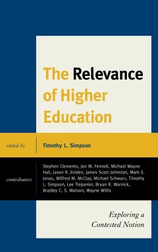 Front cover_The Relevance of Higher Education