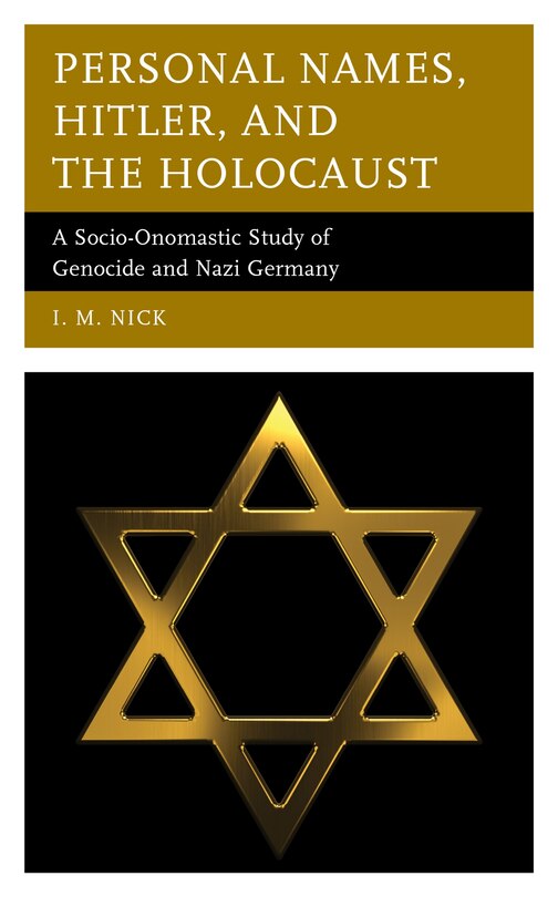 Couverture_Personal Names, Hitler, And The Holocaust