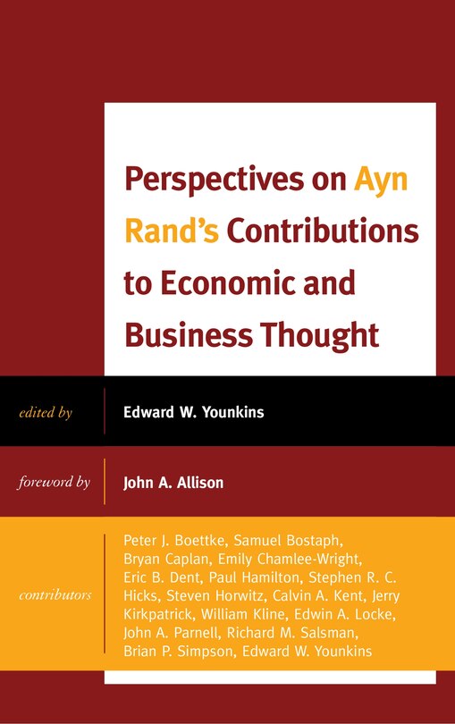 Front cover_Perspectives On Ayn Rand's Contributions To Economic And Business Thought