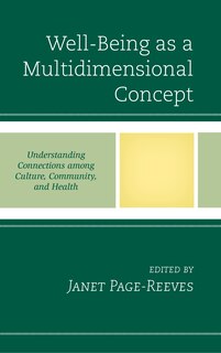Couverture_Well-being As A Multidimensional Concept