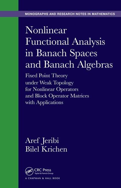Couverture_Nonlinear Functional Analysis in Banach Spaces and Banach Algebras