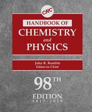 Crc Handbook Of Chemistry And Physics, 98th Edition