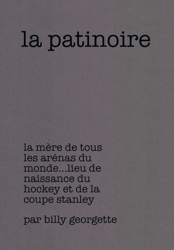 Front cover_La patinoire