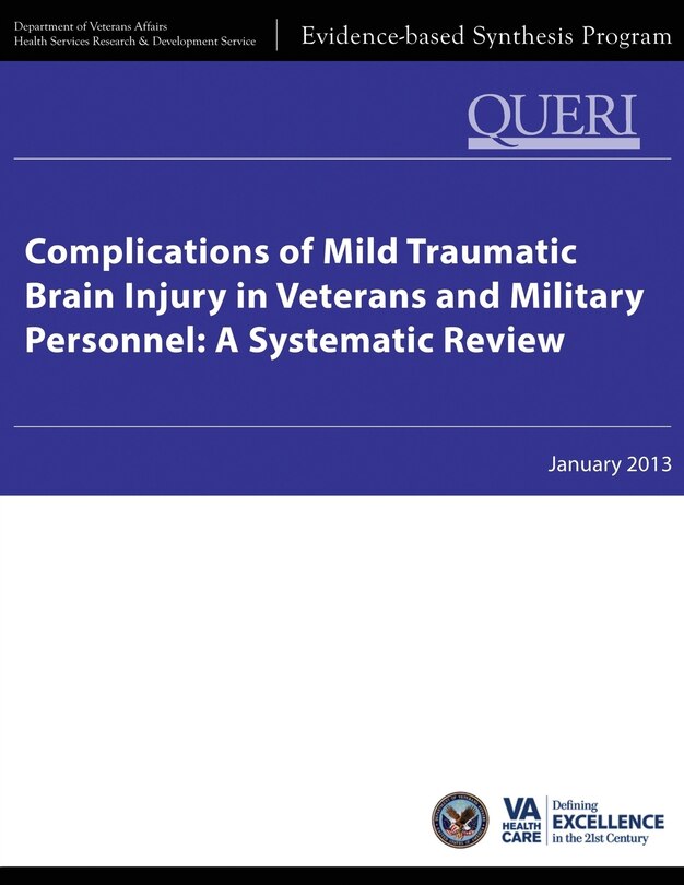 Front cover_Complications of Mild Traumatic Brain Injury in Veterans and Military Personnel