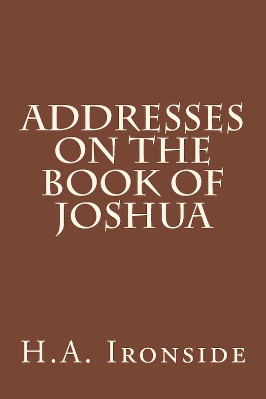Front cover_Addresses on the Book of Joshua