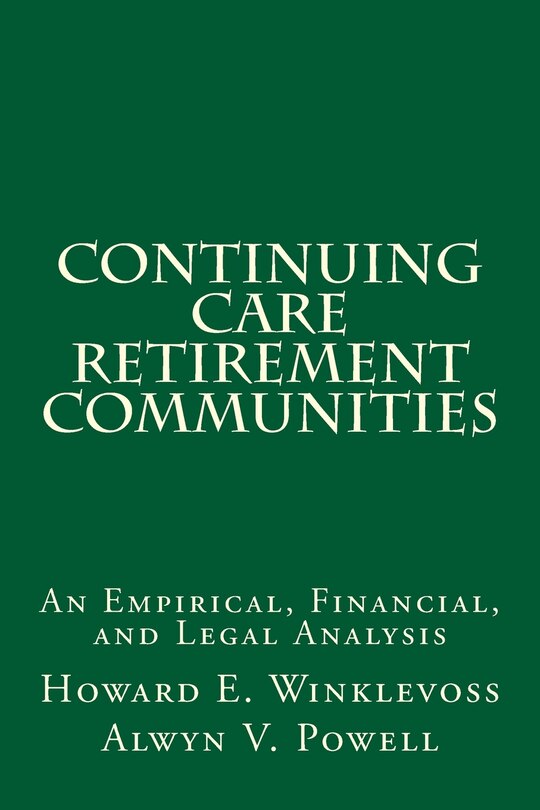 Front cover_Continuing Care Retirement Communities
